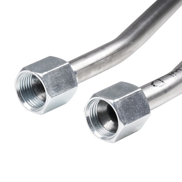 close-up of other end of both tubes